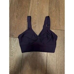 Savvi deep purple sports bra